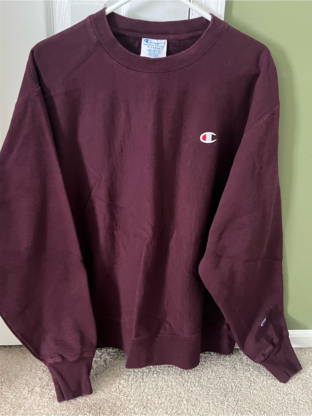 Champion Reverse Weave Crewneck Sweatshirt with C Logo